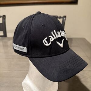 Callaway Golf Hat Cap Black Odyssey Elite Staff Professional Adjustable